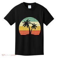 Palm Tree Retro Tropical Beach Kids T-Shirt thumb 0