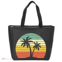 Palm Tree Retro Tropical Beach Tote Bag thumb 0