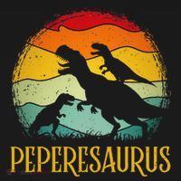 Peperesaurus T Rex Dinosaur Pepere Saurus Family Fathers Day Backpack thumb 2
