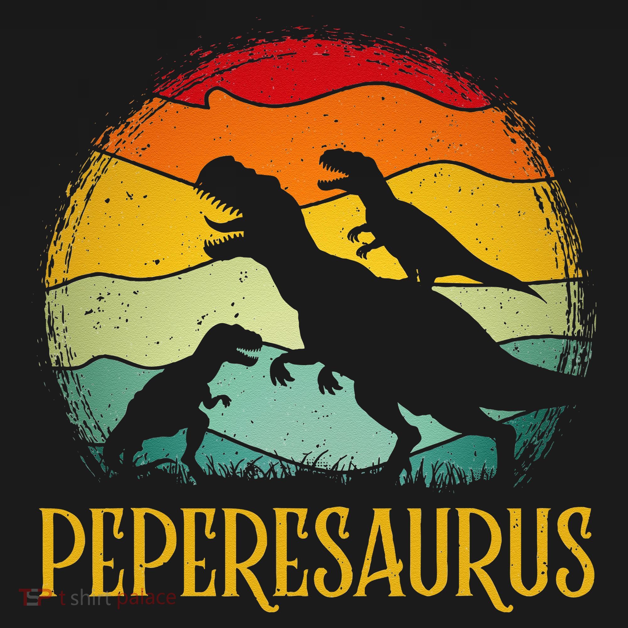 Peperesaurus T Rex Dinosaur Pepere Saurus Family Fathers Day Ornament