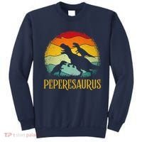 Peperesaurus T Rex Dinosaur Pepere Saurus Family Fathers Day Sweatshirt thumb 0