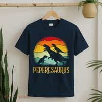 Peperesaurus T Rex Dinosaur Pepere Saurus Family Fathers Day T-Shirt thumb 2