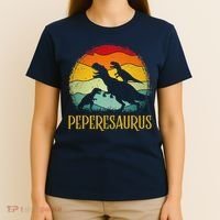 Peperesaurus T Rex Dinosaur Pepere Saurus Family Fathers Day T-Shirt thumb 4
