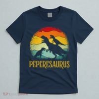 Peperesaurus T Rex Dinosaur Pepere Saurus Family Fathers Day T-Shirt thumb 5