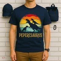 Peperesaurus T Rex Dinosaur Pepere Saurus Family Fathers Day T-Shirt thumb 6
