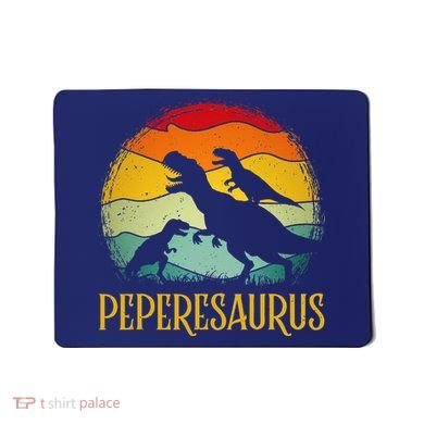 Peperesaurus T Rex Dinosaur Pepere Saurus Family Fathers Day Mousepad