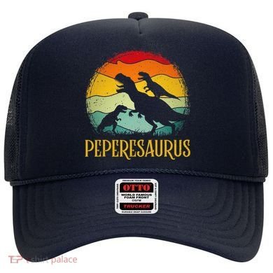 Peperesaurus T Rex Dinosaur Pepere Saurus Family Fathers Day Hat