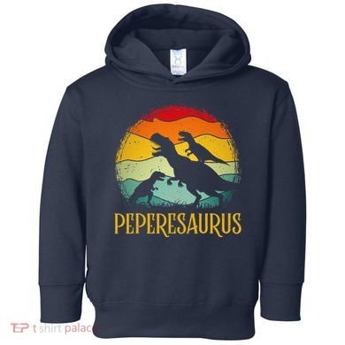 Peperesaurus T Rex Dinosaur Pepere Saurus Family Fathers Day Toddler Hoodie
