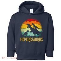 Peperesaurus T Rex Dinosaur Pepere Saurus Family Fathers Day Toddler Hoodie thumb 0