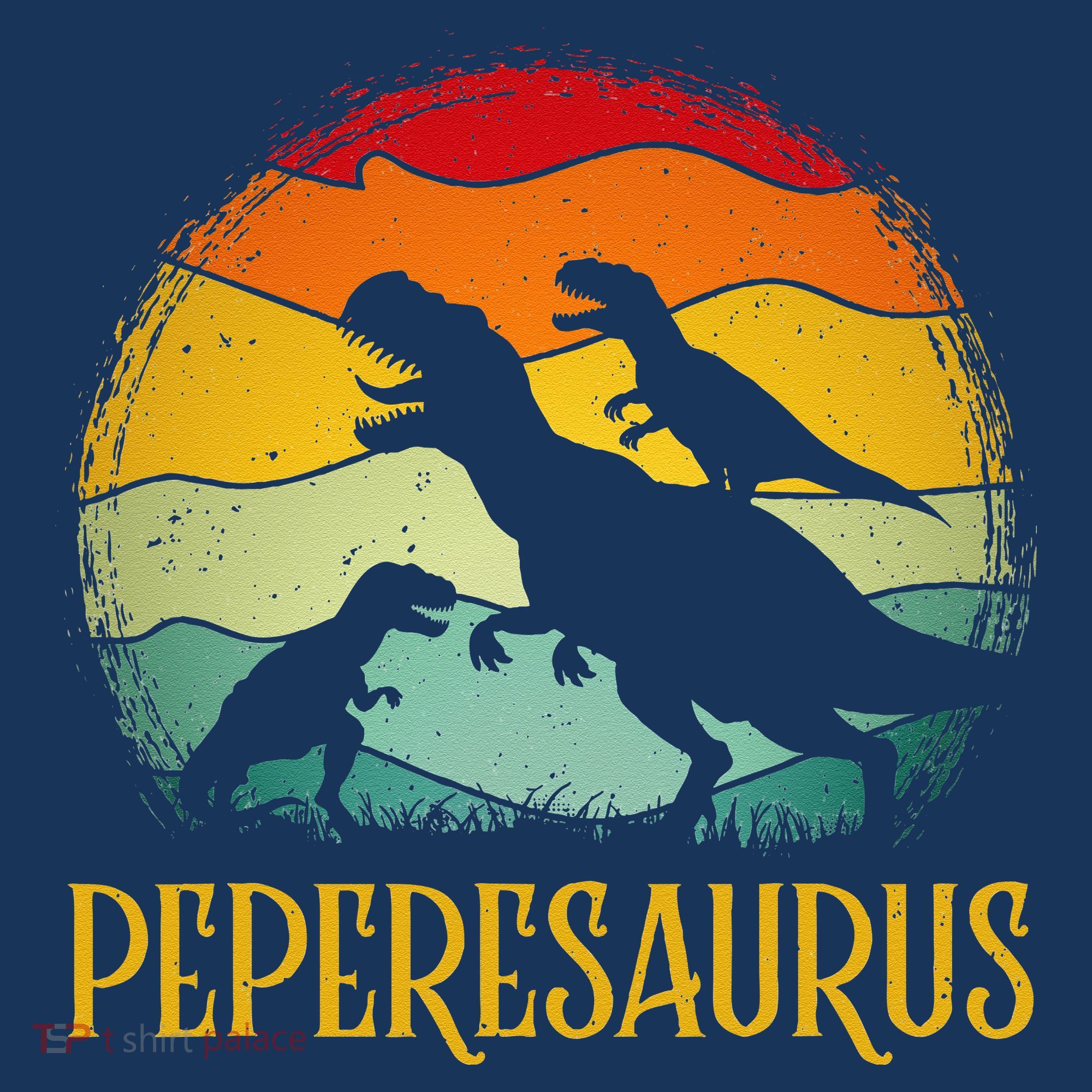 Peperesaurus T Rex Dinosaur Pepere Saurus Family Fathers Day Toddler T-Shirt