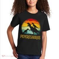 Peperesaurus T Rex Dinosaur Pepere Saurus Family Fathers Day Kids T-Shirt thumb 2