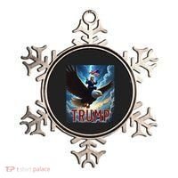 President Trump Riding An Eagle. Patriotic Political Ornament thumb 0