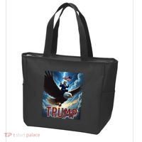 President Trump Riding An Eagle. Patriotic Political Tote Bag thumb 3
