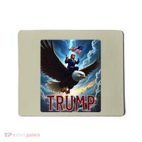 President Trump Riding An Eagle. Patriotic Political Mousepad thumb 0