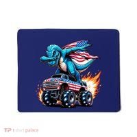 Patriotic T Rex Dabbing Monster Truck Mousepad thumb 0