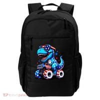 Patriotic T Rex Riding Monster Truck Backpack thumb 0