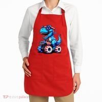 Patriotic T Rex Riding Monster Truck Apron thumb 2