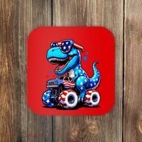 Patriotic T Rex Riding Monster Truck Coaster thumb 0