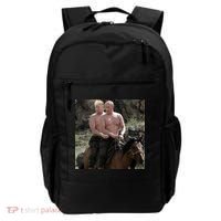 Putin Trump Riding Horse | Russia Tee Backpack thumb 0