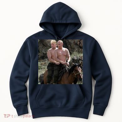 Putin Trump Riding Horse | Russia Tee Hoodie