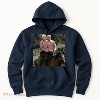 Putin Trump Riding Horse | Russia Tee Hoodie thumb 0