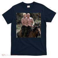 Putin Trump Riding Horse | Russia Tee T-Shirt thumb 0