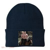 Putin Trump Riding Horse | Russia Tee Beanie thumb 0