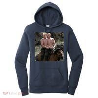 Putin Trump Riding Horse | Russia Tee Women's Hoodie thumb 0