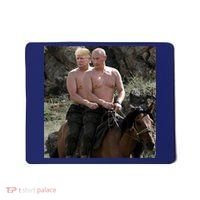 Putin Trump Riding Horse | Russia Tee Mousepad thumb 0