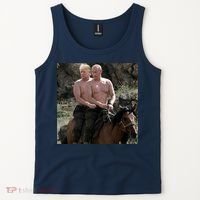 Putin Trump Riding Horse | Russia Tee Tank Top thumb 2