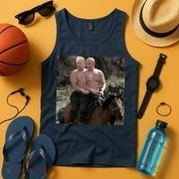 Putin Trump Riding Horse | Russia Tee Tank Top thumb 4