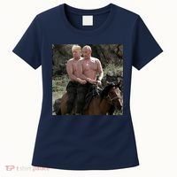 Putin Trump Riding Horse | Russia Tee Women's T-Shirt thumb 0