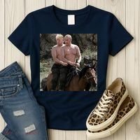 Putin Trump Riding Horse | Russia Tee Women's T-Shirt thumb 3