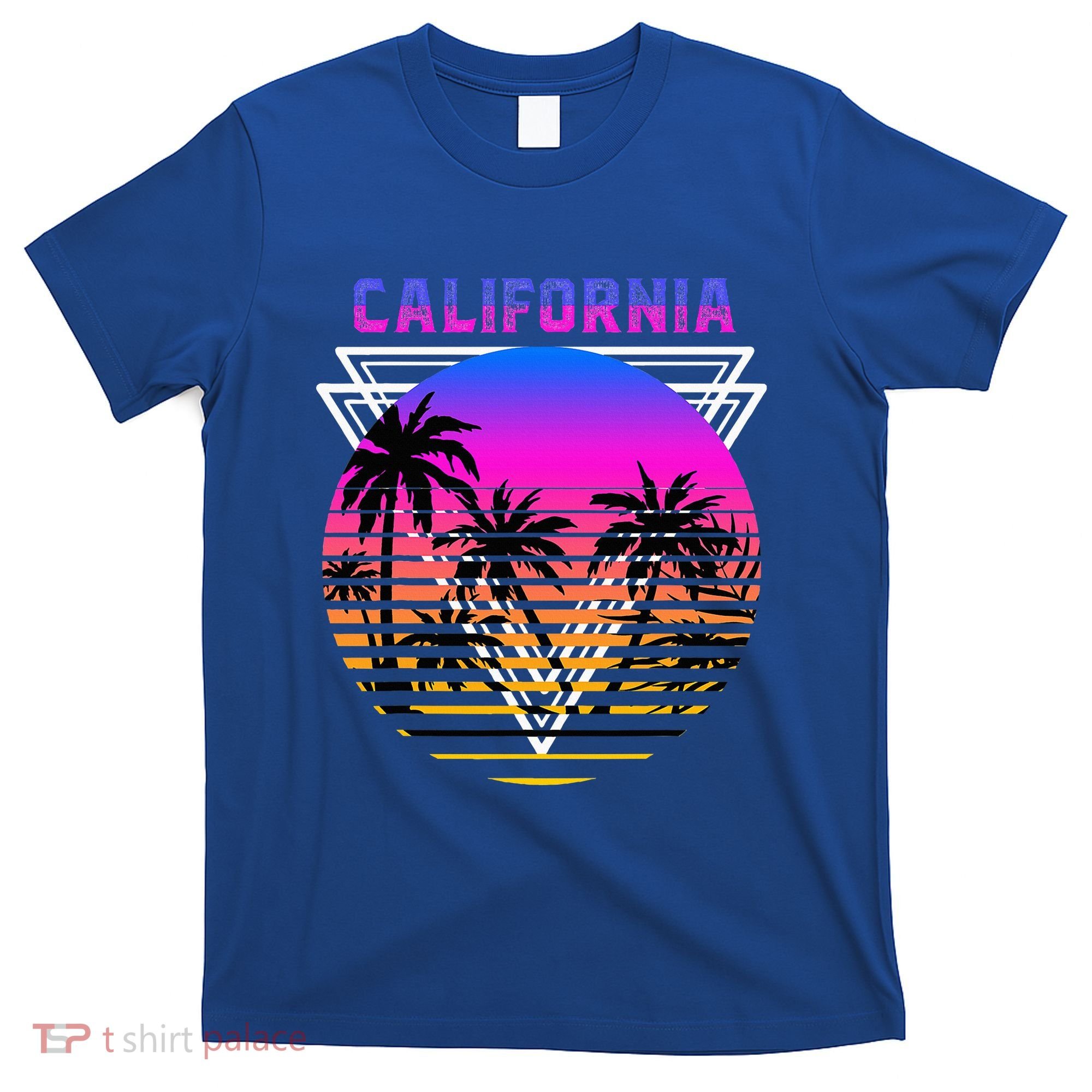Palm Trees Retro Cali Long Beach Vintage Tropical California T-Shirt