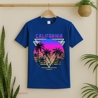 Palm Trees Retro Cali Long Beach Vintage Tropical California T-Shirt thumb 2