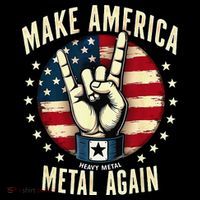 Patriotic Trump Rock Hand Make America Metal Again Coffee Mug thumb 5