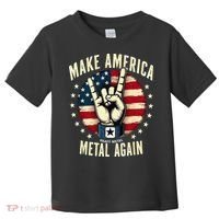 Patriotic Trump Rock Hand Make America Metal Again Toddler T-Shirt thumb 0
