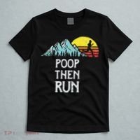 Poop Then Run! Funny Trail Running Graphic T-Shirt thumb 5