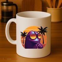 Pepe Tropical Retro Sunset Coffee Mug thumb 4
