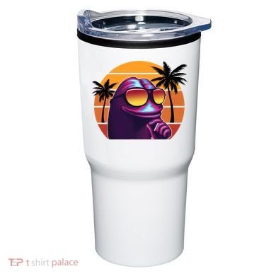 Pepe Tropical Retro Sunset Tumbler