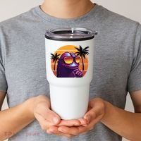 Pepe Tropical Retro Sunset Tumbler thumb 2