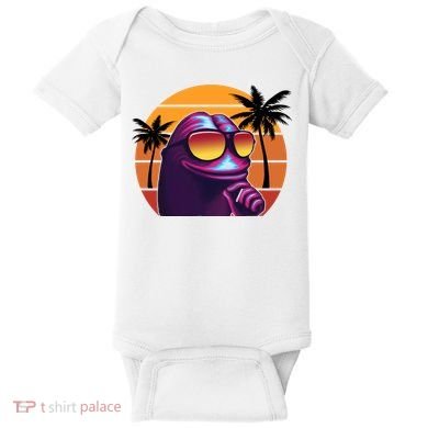 Pepe Tropical Retro Sunset Baby Bodysuit