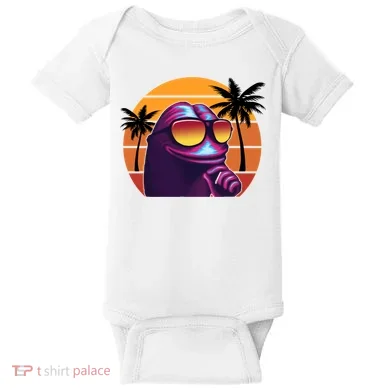 Pepe Tropical Retro Sunset Baby Bodysuit