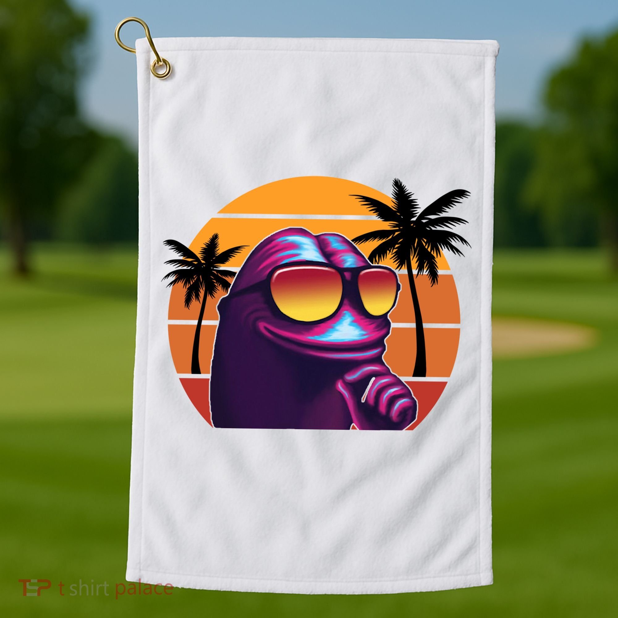 Pepe Tropical Retro Sunset Golf Towel