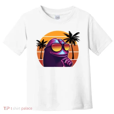 Pepe Tropical Retro Sunset Toddler T-Shirt