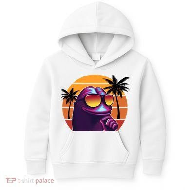 Pepe Tropical Retro Sunset Kids Hoodie
