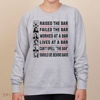 Pro Trump Raised The Bar Funny Political Anti Biden Meme Women's Sweatshirt thumb 0