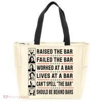 Pro Trump Raised The Bar Funny Political Anti Biden Meme Tote Bag thumb 0