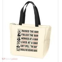 Pro Trump Raised The Bar Funny Political Anti Biden Meme Tote Bag thumb 3