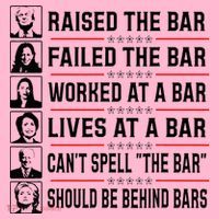 Pro Trump Raised The Bar Funny Political Anti Biden Meme Coaster thumb 2